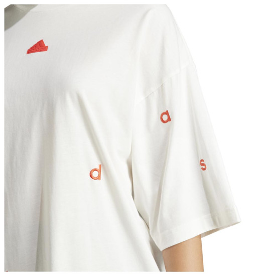 Adidas Γυναικεία κοντομάνικη μπλούζα Embroidered Loose Tee Adidas Γυναικεία κοντομάνικη μπλούζα Embroidered Loose Tee